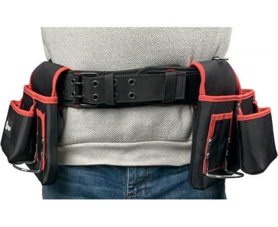Двухсекционная усиленная сумка-пояс с двухшпеньковым ремнем EKF С-12 Master c-12 – изображение 11