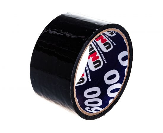 Упаковочная клейкая лента UNIBOB 600 черная 48 мм х 24 м, 45 мкм 214945 – изображение 2