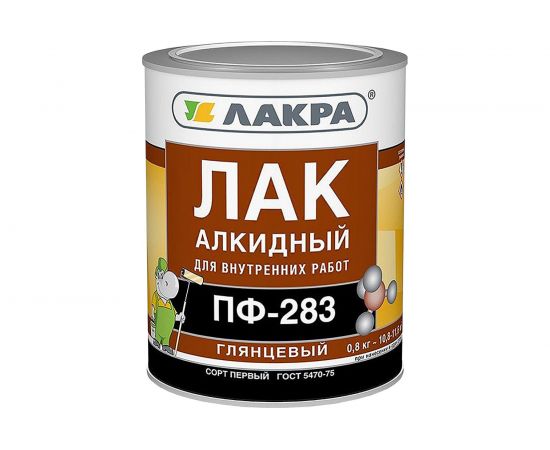 Алкидный лак Лакра ПФ-283 0.8 кг 90000969852 – изображение 2