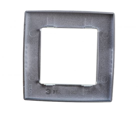 Рамка ЭРА 12-5001-03 на 1 пост, алюминий Б0014743 – изображение 2