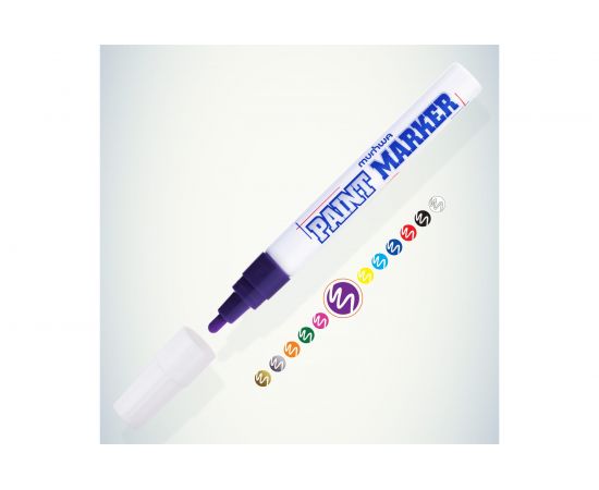 Маркер краска Munhwa фиолетовый 4мм PM-09 – изображение 2