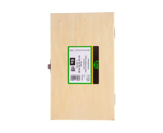 Набор сверл спираль Левиса (6 шт, 10 - 20 мм) по дереву D.BOR 183306306D – изображение 3