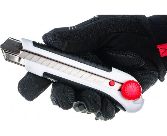 Нож со сменным лезвием Монтажник 25мм, обрезиненный, ABS+TPR 600508 – изображение 3