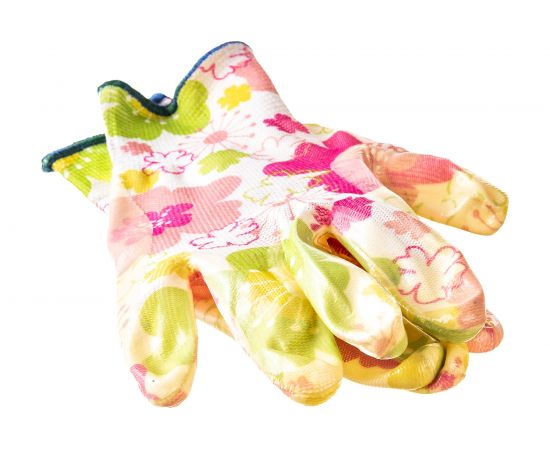 Садовые перчатки ZOLDER, полиэстер с латексным покрытием, размер M, DJ008M – изображение 3