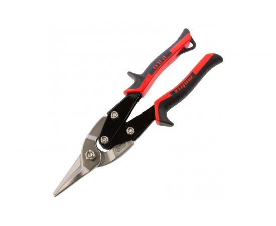 Ножницы по металлу Matrix PRO 250 мм, прямой рез, сталь CRMO, двухкомпонентные рукоятки 78322 – изображение 3