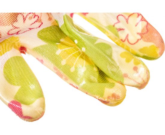 Садовые перчатки ZOLDER, полиэстер с латексным покрытием, размер M, DJ008M – изображение 4