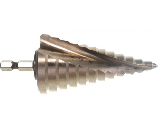 Сверло по металлу шаговое спиральное (4-39 мм; 13 ступеней; Р6М5) Hardcore 144439 – изображение 4