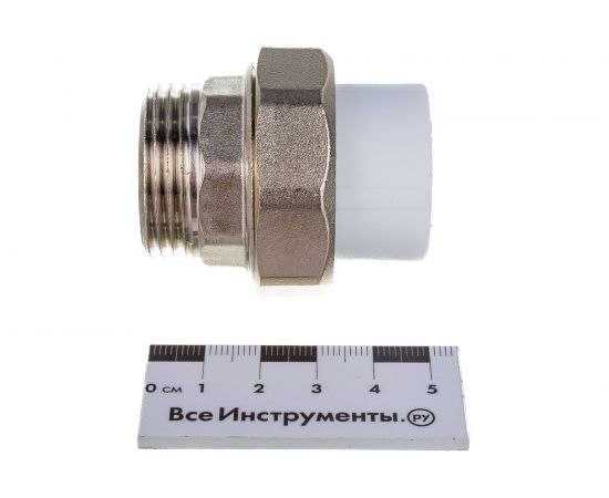 Комбинированная муфта VALFEX PP-R белая, разъем 25х1 дюйма НР 10156225 127-0225 – изображение 4