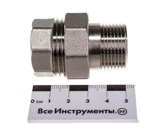 Соединитель СТМ с накидной гайкой, прямой, 3/4", гайка-штуцер CRAS0034 – изображение 5