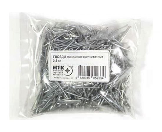 Финишные оцинкованные гвозди МТК пакет 0,5 кг, 1,8x50 1763018050 – изображение 5