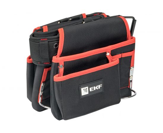 Двухсекционная усиленная сумка-пояс с двухшпеньковым ремнем EKF С-12 Master c-12 – изображение 5