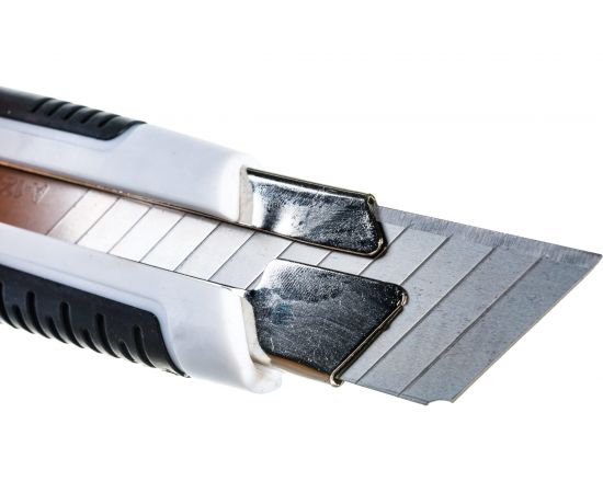 Нож со сменным лезвием Монтажник 25мм, обрезиненный, ABS+TPR 600508 – изображение 8