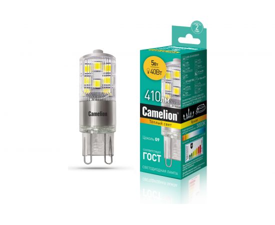 Светодиодная лампа Camelion LED5-G9-NF/830/G9 5Вт 220В 13704 