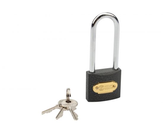 Навесной замок ЧЕТЫРЕ СЕЗОНА Чугун 40 мм, длинная дужка 79-0024 