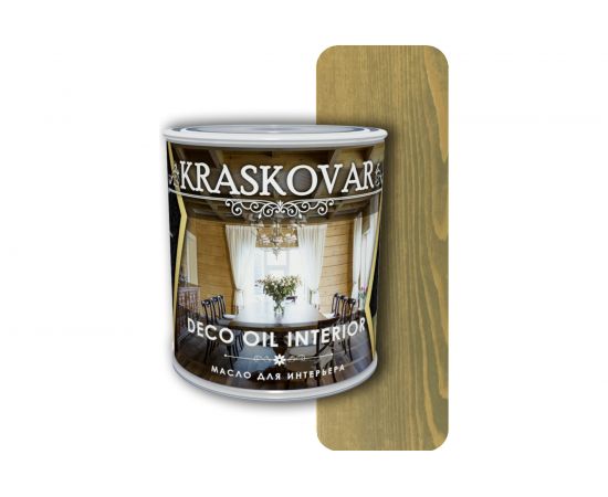 Масло для интерьера Kraskovar Deco Oil Interior бамбук, 0.75 л 1263 