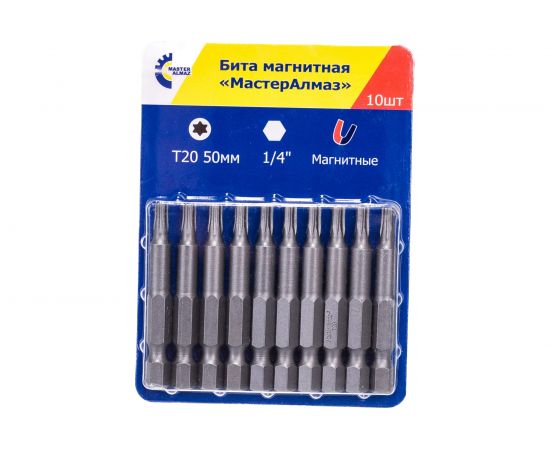 Бита магнитная (50 мм; Т20; 1/4) МастерАлмаз 10501060 