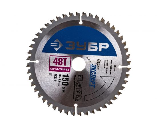 Диск пильный ""Точный-МУЛЬТИ рез"" (150х20 мм; 48Т) Зубр 36907-150-20-48 
