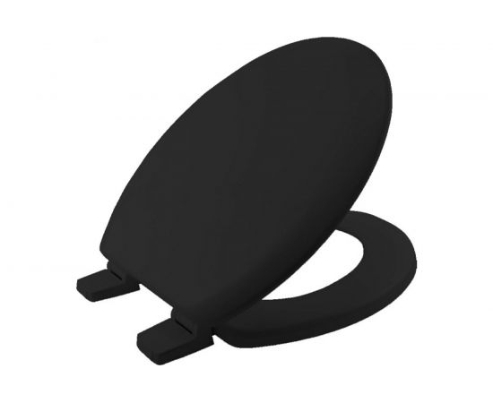 Сиденье для туалета Nofer деревянное черное 5000AR047 