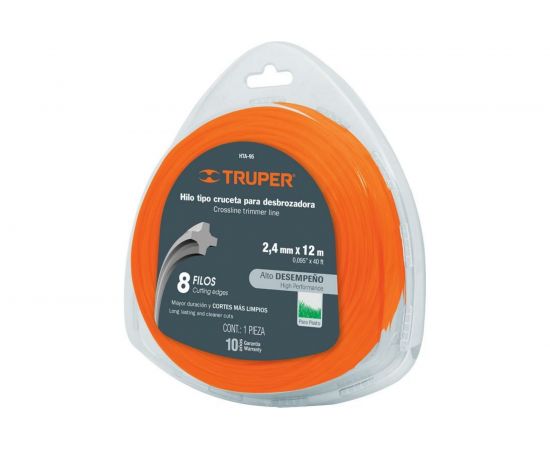 Леска для триммеров 2.4 мм, 12м, нейлон Truper HTA-95 17607 
