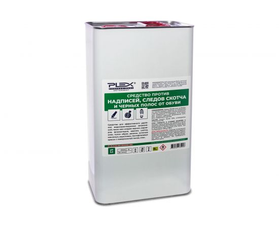 Средство против надписей, следов скотча и черных полос от обуви PLEX 5 л УТ000005657 