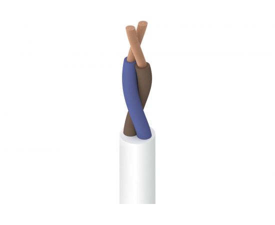 Провод ОРЕОЛ ПВС белый 2х2,5 мм ГОСТ 50 м 70934 