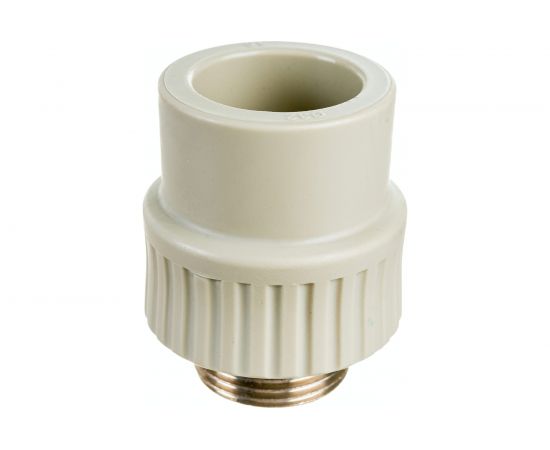 Муфта RTP PN25 комбинированная, наружная резьба, D32х1 мм, серая 10946 