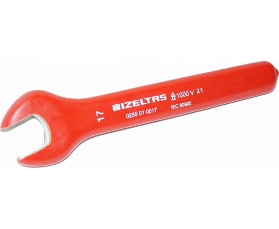 Рожковый односторонний диэлектрический ключ 1000V, 17 мм IZELTAS 0255010017 