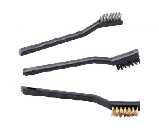 Щетки DolleX 180 мм в наборе 3 шт, стальная, латунная, нейлоновая BRM-180 