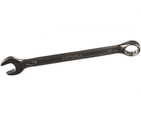 Комбинированный ключ 18мм Chrome vanadium на держателе ЭВРИКА ER-53181 