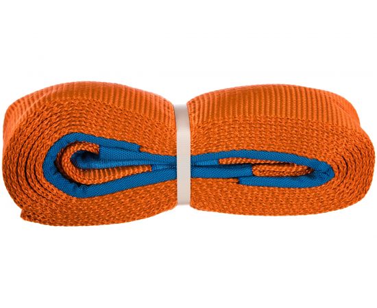 Динамический буксировочный трос MEGAPOWER 5000 кг, длина 9м, ленточный без крюков в сумке M-75059 