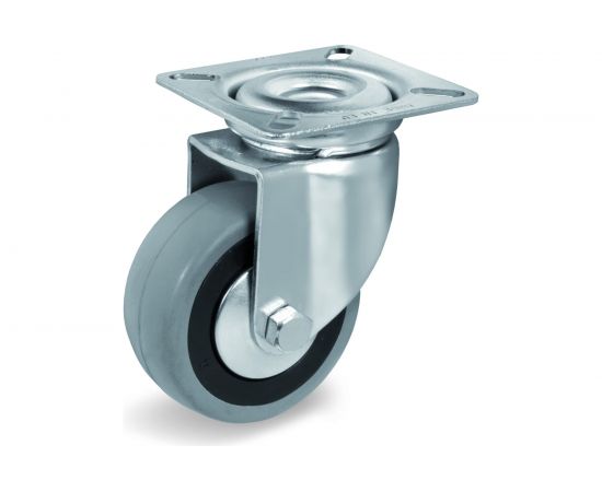 Колесо с вращающейся опорой и пластиной крепления (60 мм; 50 кг) Tellure rota 374102 