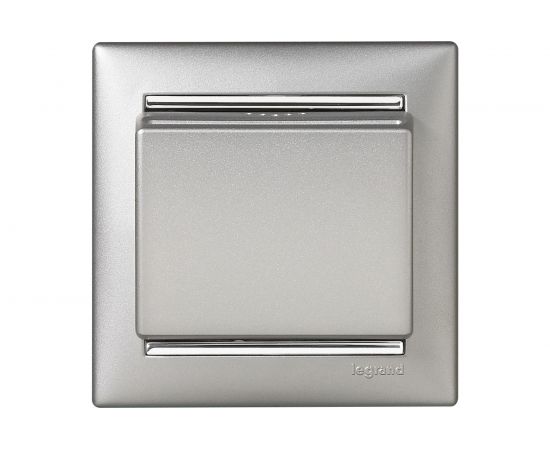 Одноместная рамка, алюминий/серебряный штрих Legrand Valena 770351 – изображение 2