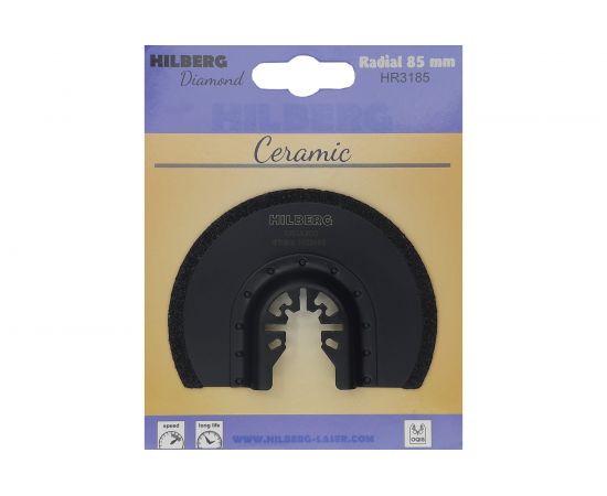 Полотно алмазное отрезное по керамике Radial El-P 85 мм Hilberg HR3185 – изображение 2