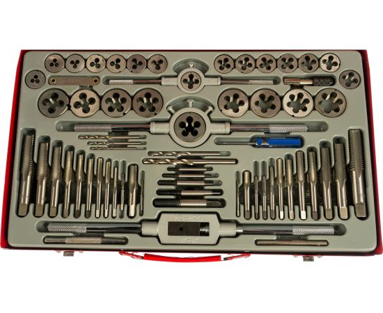 Набор метчиков и плашек Matrix М2-М20, 65 шт 773065 – изображение 2