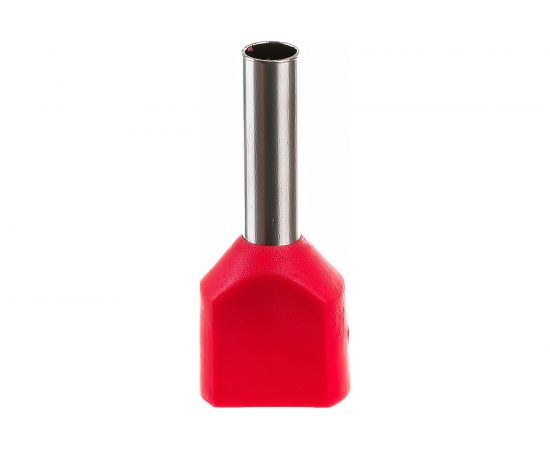 Штыревой втулочный изолированный наконечник REXANT F-8мм 2х1кв.мм 1.0-8/НГи2 1,0-8 красный 08-2803 – изображение 2