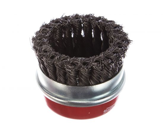 Щётка чашеобразная с кольцом, витая стальная проволока №013 (80 мм; М14) для УШМ Атака 21782 – изображение 2