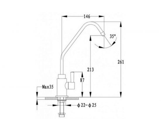 Кран для питьевой воды EWIGSTEIN EW бежевый 094 В беж – изображение 2