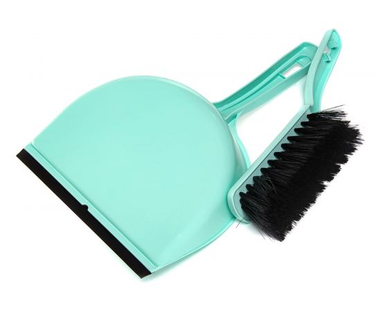 Набор для сухой уборки InLoran совок+щетка, мятный SO-150TF – изображение 2