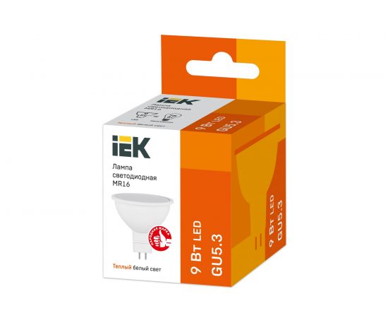 Лампа IEK LED MR16 софит 9вт 230В 3000К GU5.3 LLE-MR16-9-230-30-GU5 – изображение 3