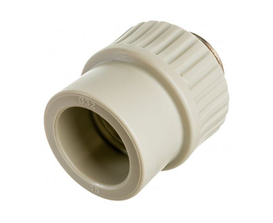 Муфта RTP PN25 комбинированная, наружная резьба, D32х1 мм, серая 10946 – изображение 3