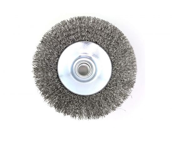 Щетка коническая 9-169 125 мм, M14, ворс гофрированная нержавеющая сталь 0.30 мм для УШМ ОСБОРН FW-KSS4 – изображение 3