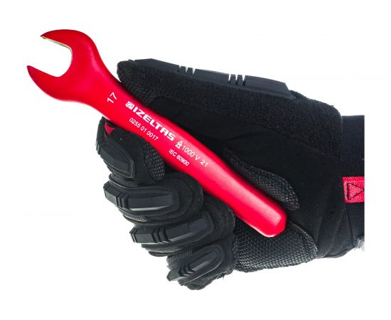 Рожковый односторонний диэлектрический ключ 1000V, 17 мм IZELTAS 0255010017 – изображение 3