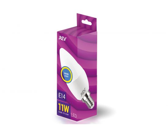 Светодиодная лампа REV C37 Е14 11W, 2700K, теплый свет 32510 9 – изображение 3