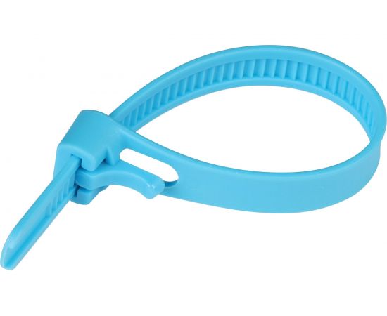 Многоразовая стяжка ЕВРОПАРТНЕР PRM белый, голубой, оранжевый 7,5х200 15 шт. S19 0043 9 – изображение 4