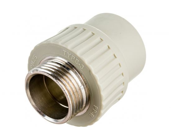 Муфта RTP PN25 комбинированная, наружная резьба, D32х1 мм, серая 10946 – изображение 4