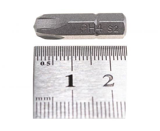 Вставка-бита 1/4""DR крестовая, РН4, 25 мм Ombra 514404 – изображение 4