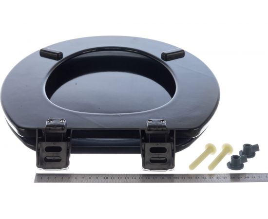 Сиденье для туалета Nofer деревянное черное 5000AR047 – изображение 4