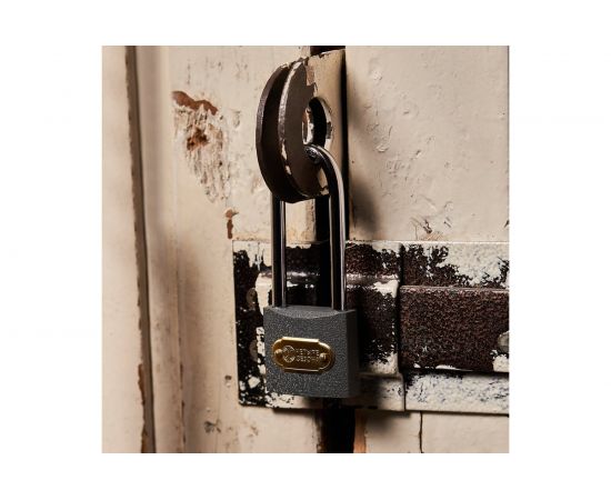 Навесной замок ЧЕТЫРЕ СЕЗОНА Чугун 40 мм, длинная дужка 79-0024 – изображение 4