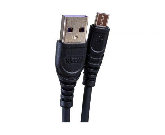 Кабель Mirex, USB 2.0 AM-microBM 1,2 метра, 3A, чёрный, в коробке 13700-007M3BK – изображение 6