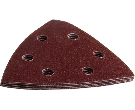 Треугольник шлифовальный универсальный на велкро основе 6 отверстий Р120 93x93x93 мм 5 шт. STAYER 35460-120 